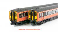 2D-021-004 Dapol Class 156 2 Car DMU Set number 156 509 in Strathclyde Orange and Black livery